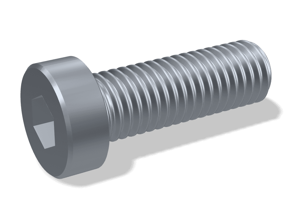 برغي ألن رأس منخفض DIN 7984 – Steel 10.9، Plain