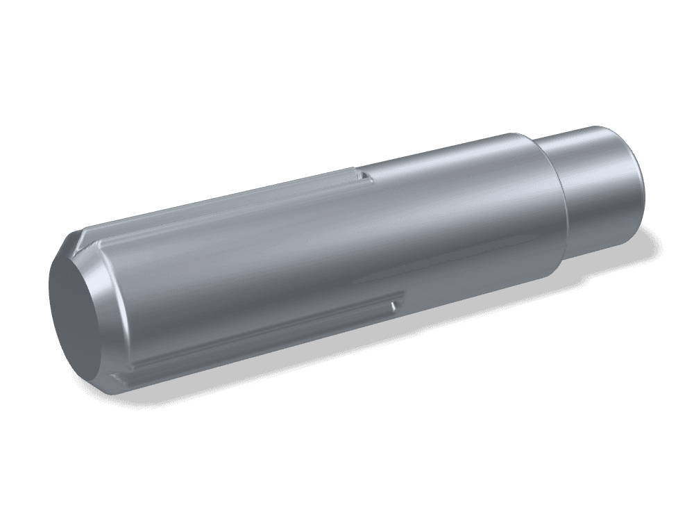 دبوس مخدد كامل الطول بطرف دليلي DIN 1470 – Steel، Plain