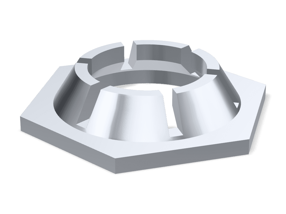 صامولة قفل مضادة DIN 7967 – Steel، Zinc plated