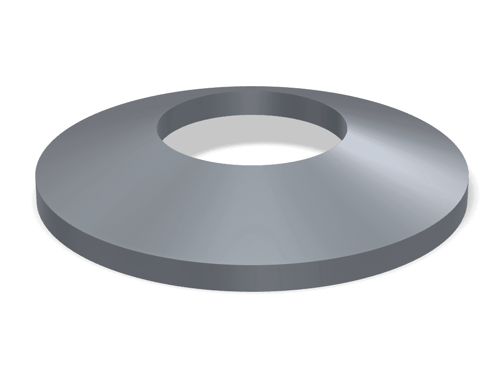 وردة زنبركية غاطسة DIN 74361 – Steel، Plain