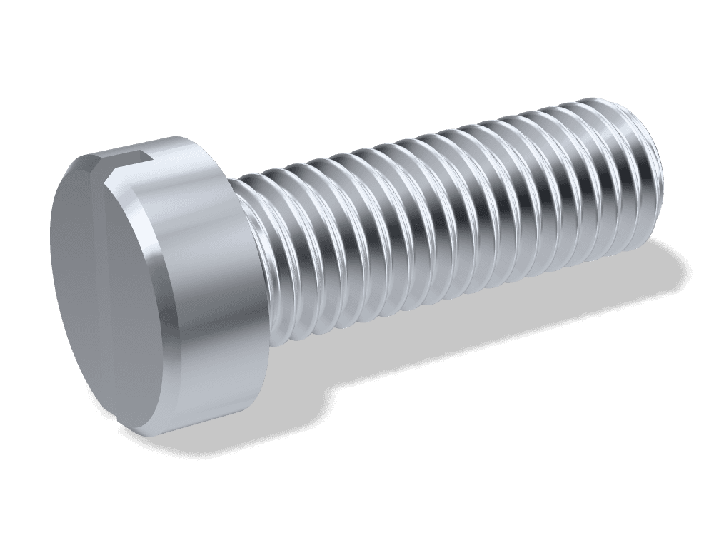 برغي رأس أسطواني بشق DIN 84 / ISO 1207 – Steel 4.8، Zinc plated