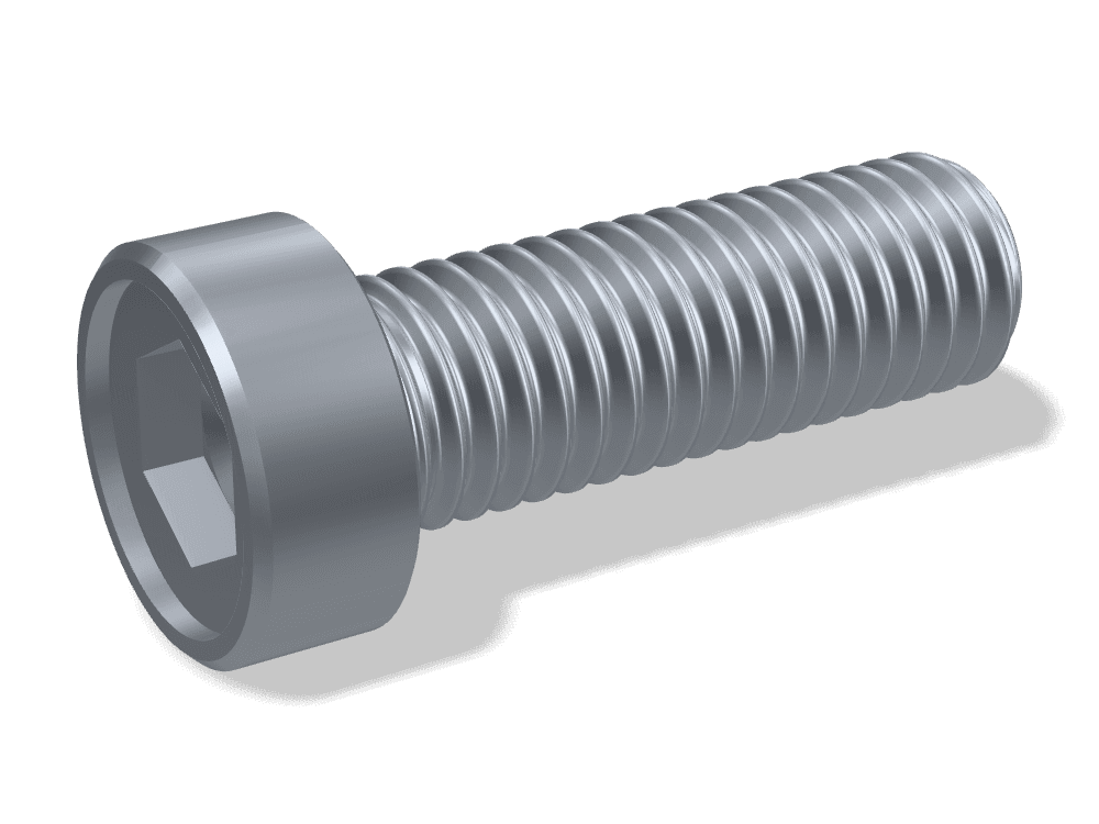 برغي ألن رأس منخفض بتجويف دليلي DIN 6912 – Steel 10.9، Plain
