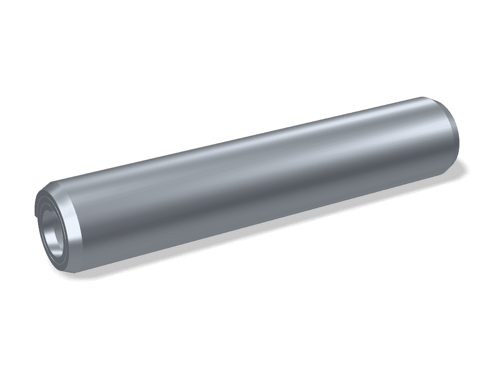 دبوس زنبركي ملفوف DIN 7343 / ISO 8750 – Steel Standard duty، Plain