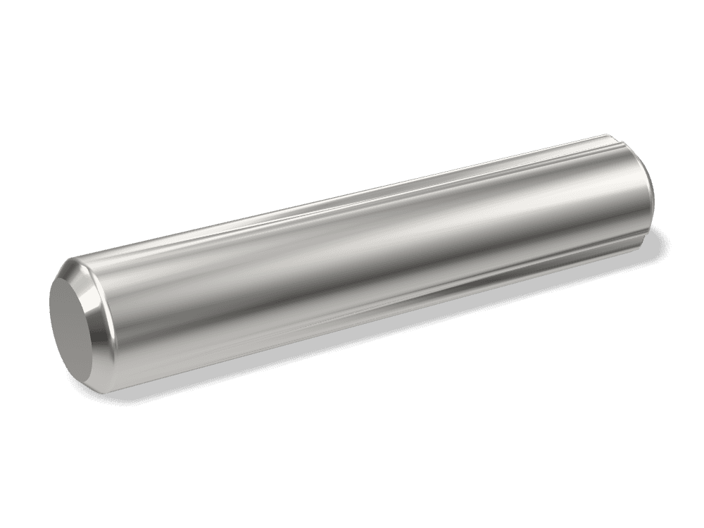 دبوس مخدد مخروطي كامل الطول DIN 1471 – Stainless steel A1، Plain