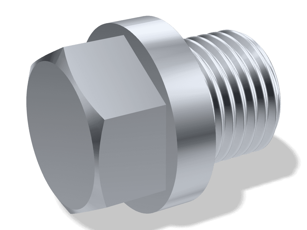 سدادة ملولبة سداسية بطوق DIN 910 – Steel، Zinc plated