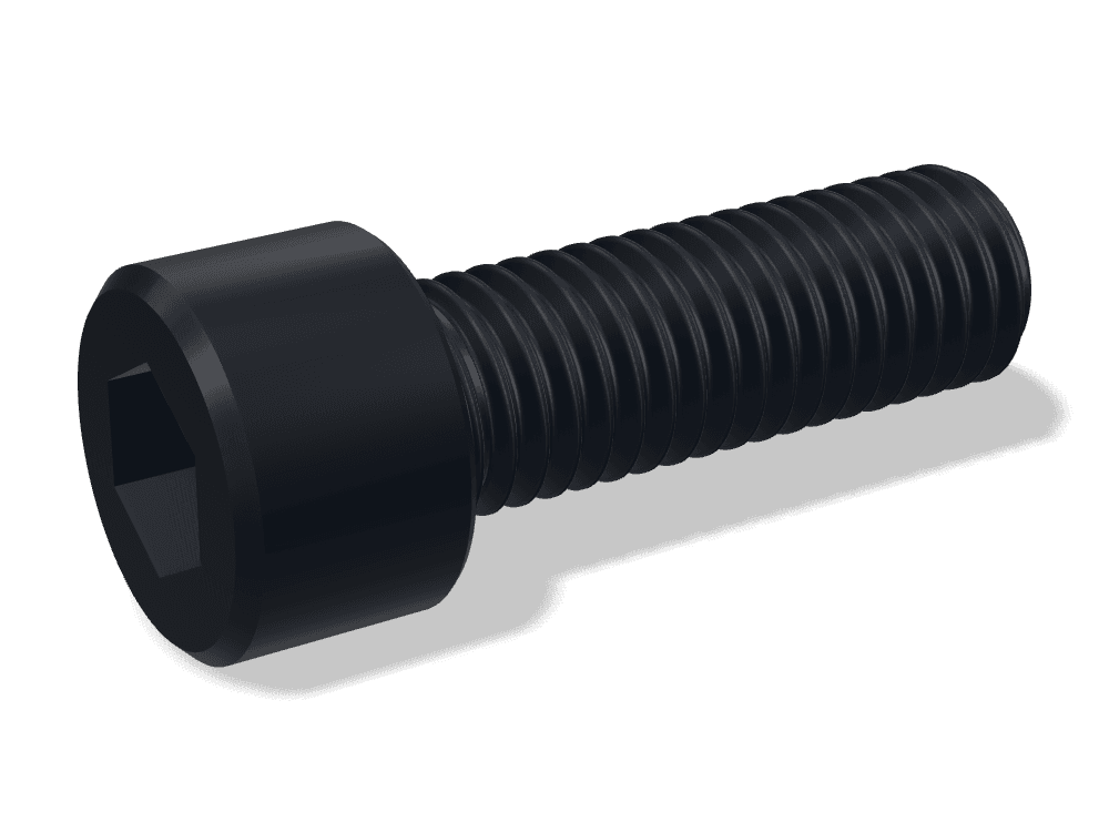 برغي ألن رأس أسطواني DIN 912 / ISO 4762 / ISO 12474 – Steel 12.9، Zinc plated black