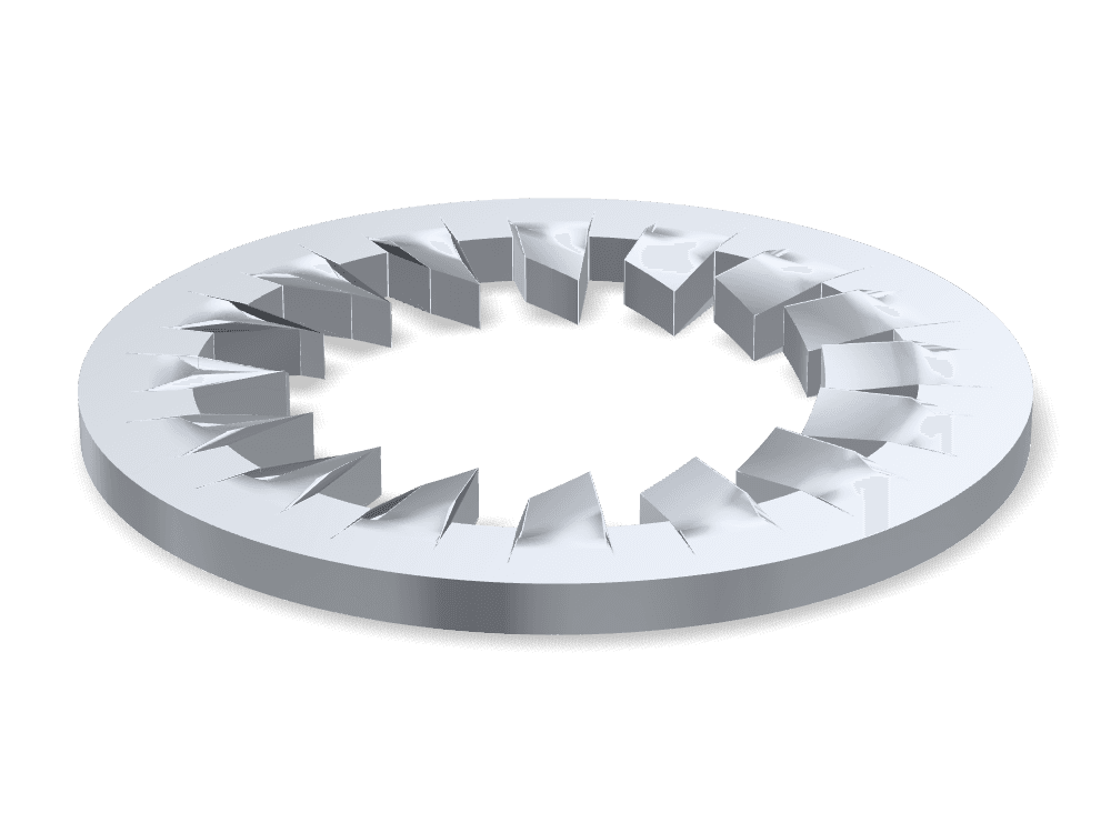 Internal Serrated Lock Washer DIN 6798J – Steel, Zinc plated
