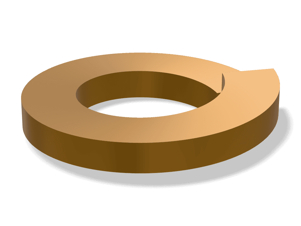 وردة زنبركية (سوستة) – الشكل B DIN 127B – Bronze، Plain