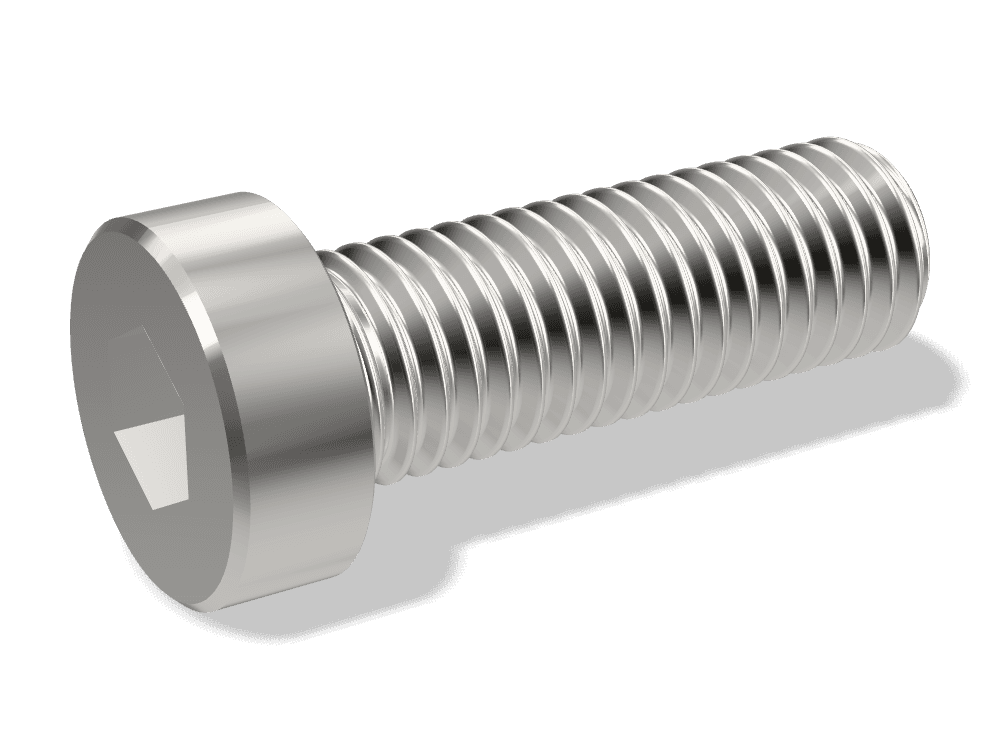 برغي ألن رأس منخفض DIN 7984 – Stainless steel A4-70، Plain