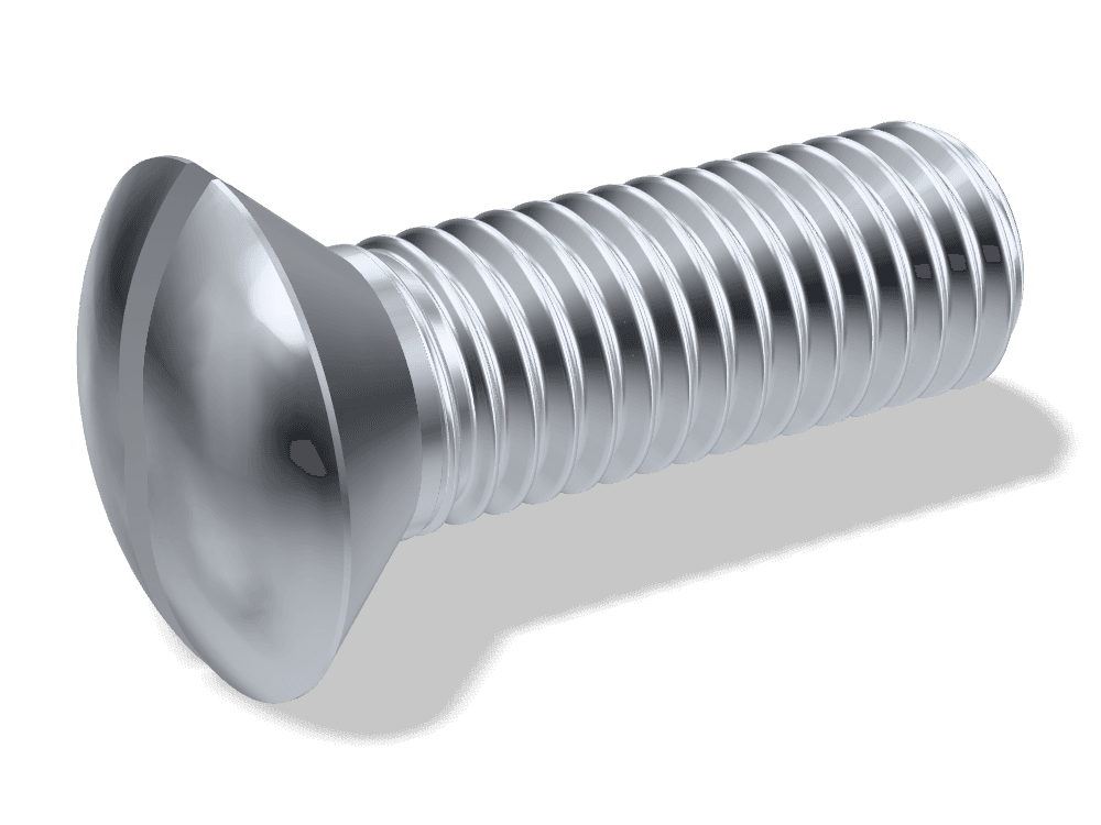 Slotted Raised Countersunk Head Screw DIN 964 – Steel 4.8, Zinc plated