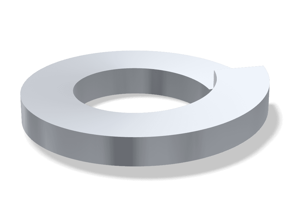 وردة زنبركية (سوستة) – الشكل B DIN 127B – Steel، Zinc plated