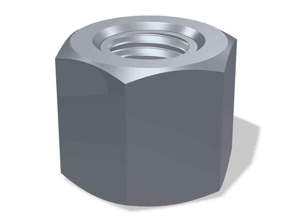 صامولة سداسية بسن شبه منحرف DIN 103 – Steel 6 (nut)، Plain