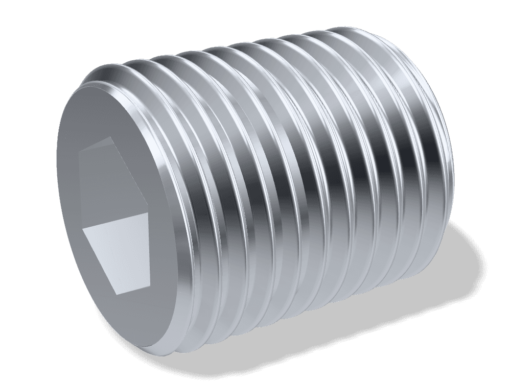 سدادة أنابيب ألن مخروطية DIN 906 – Steel، Zinc plated