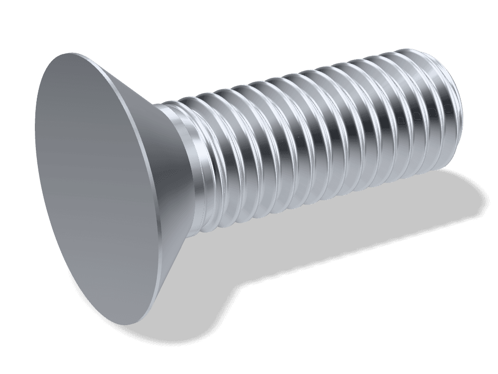 برغي رأس غاطس بنتوء DIN 604 – Steel 3.6، Zinc plated