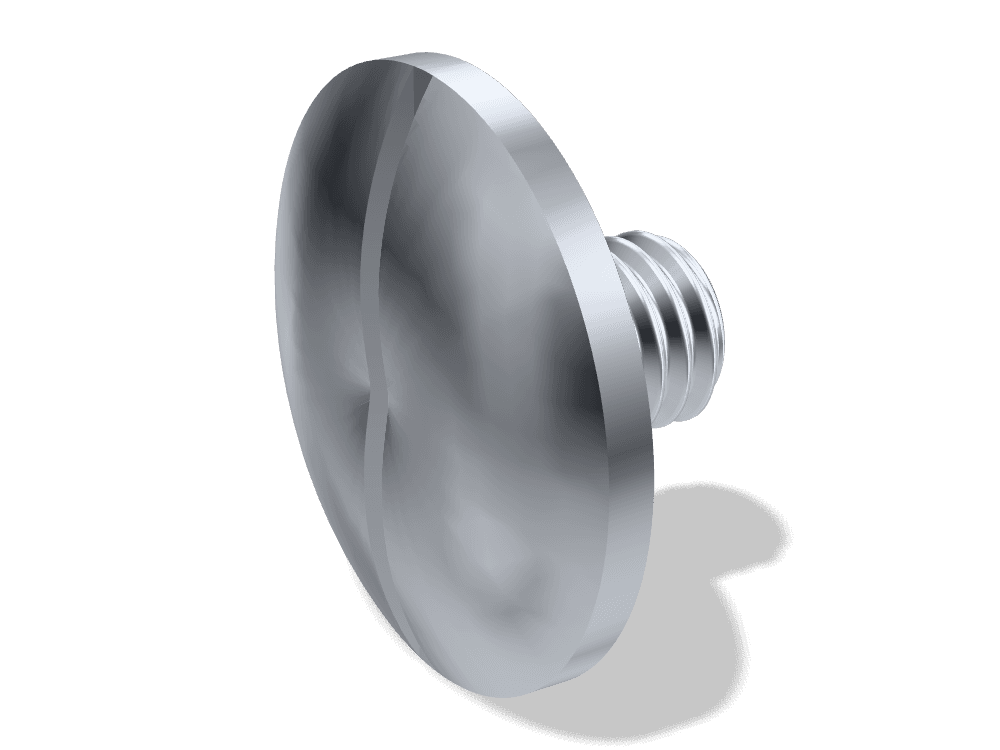 برغي رأس مسطح عريض بشق DIN 921 – Steel، Zinc plated