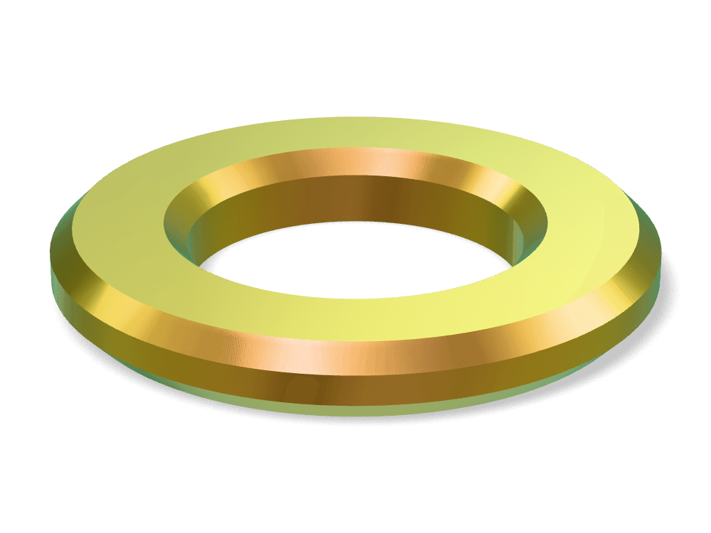 وردة إنشائية HV DIN 6916 / EN 14399-6 – Steel 300 HV، Zinc plated yellow
