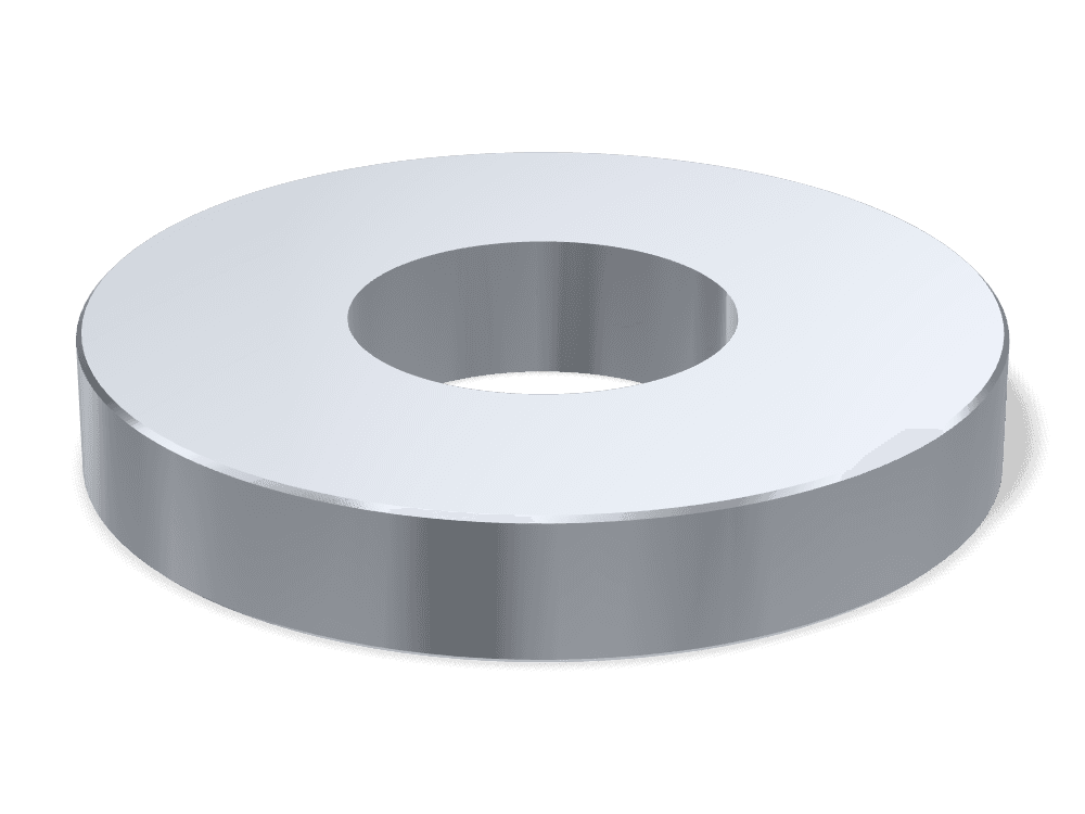 وردة مسطحة سميكة DIN 7349 – Steel، Zinc plated