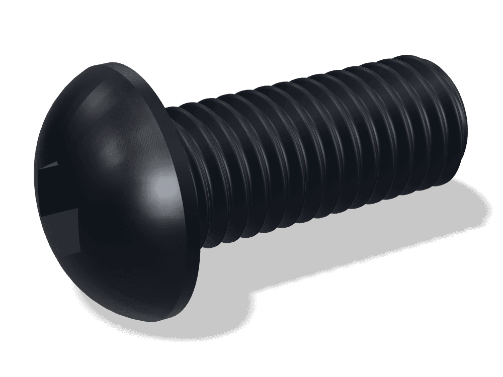 Hex Socket Button Head Screw DIN 7380 / ISO 7380-1 – Steel 10.9, Black oxide