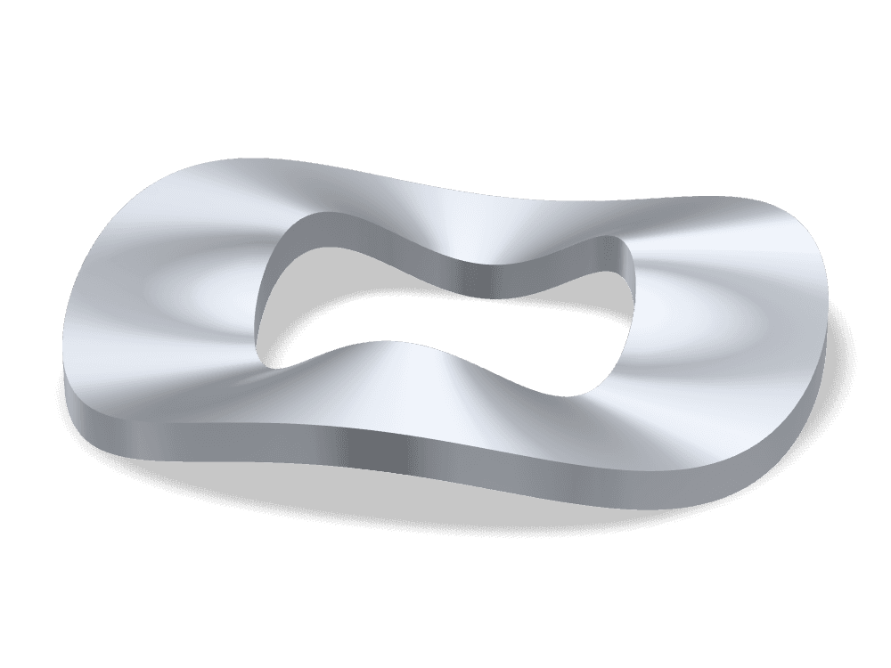 وردة زنبركية متموجة DIN 137B – Steel، Zinc plated