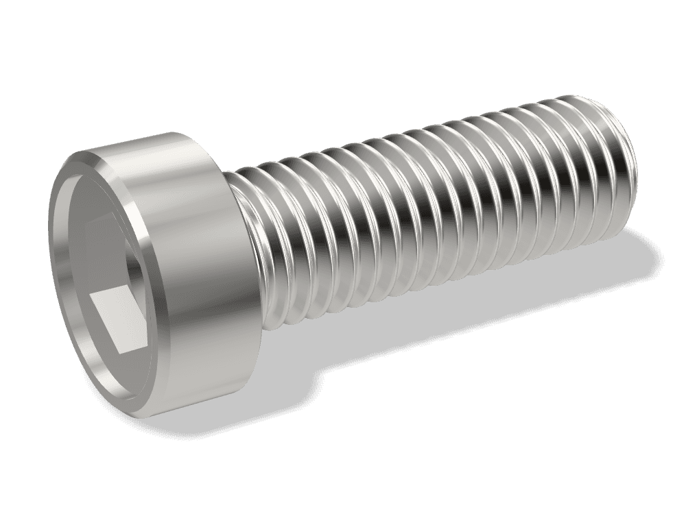 برغي ألن رأس منخفض بتجويف دليلي DIN 6912 – Stainless steel A4-70، Plain