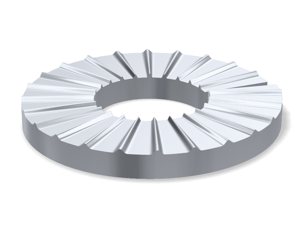 Ribbed Lock Washer WN Ripp – Steel, Zinc plated