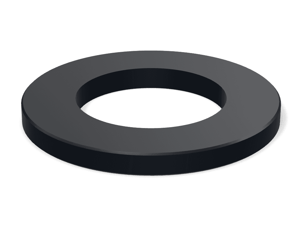 Flat Washer Small Series DIN 433 – Steel, Zinc plated black