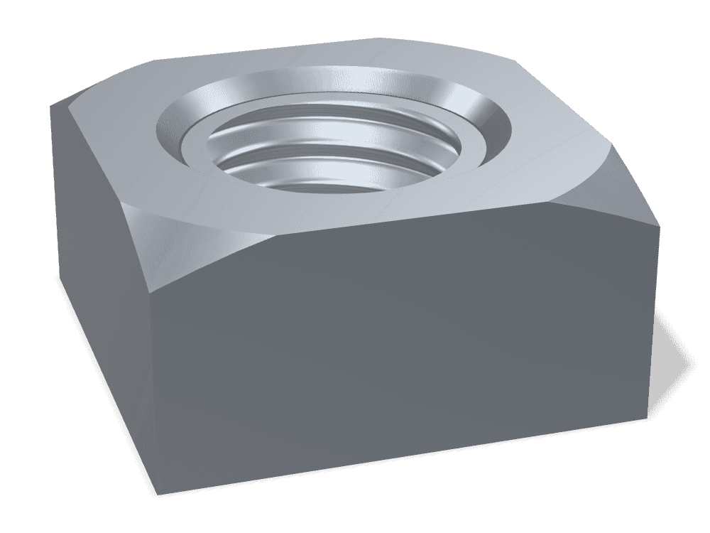 صامولة مربعة DIN 557 – Steel 4 (nut)، Plain