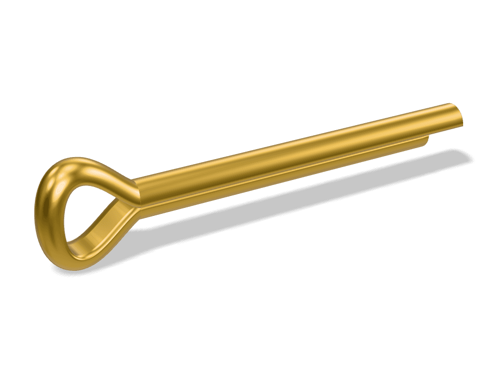 مسمار كوتر (خابور مشقوق) DIN 94 / ISO 1234 – Brass، Plain