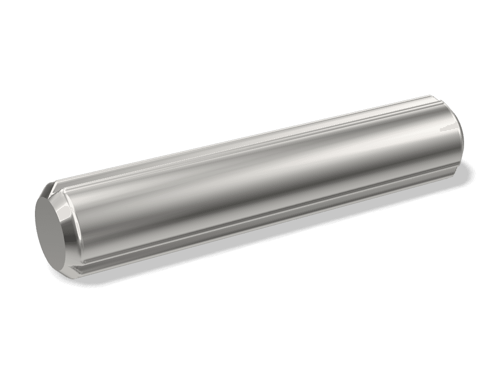 Grooved Pin Full-Length Parallel DIN 1473 – Stainless steel, Plain