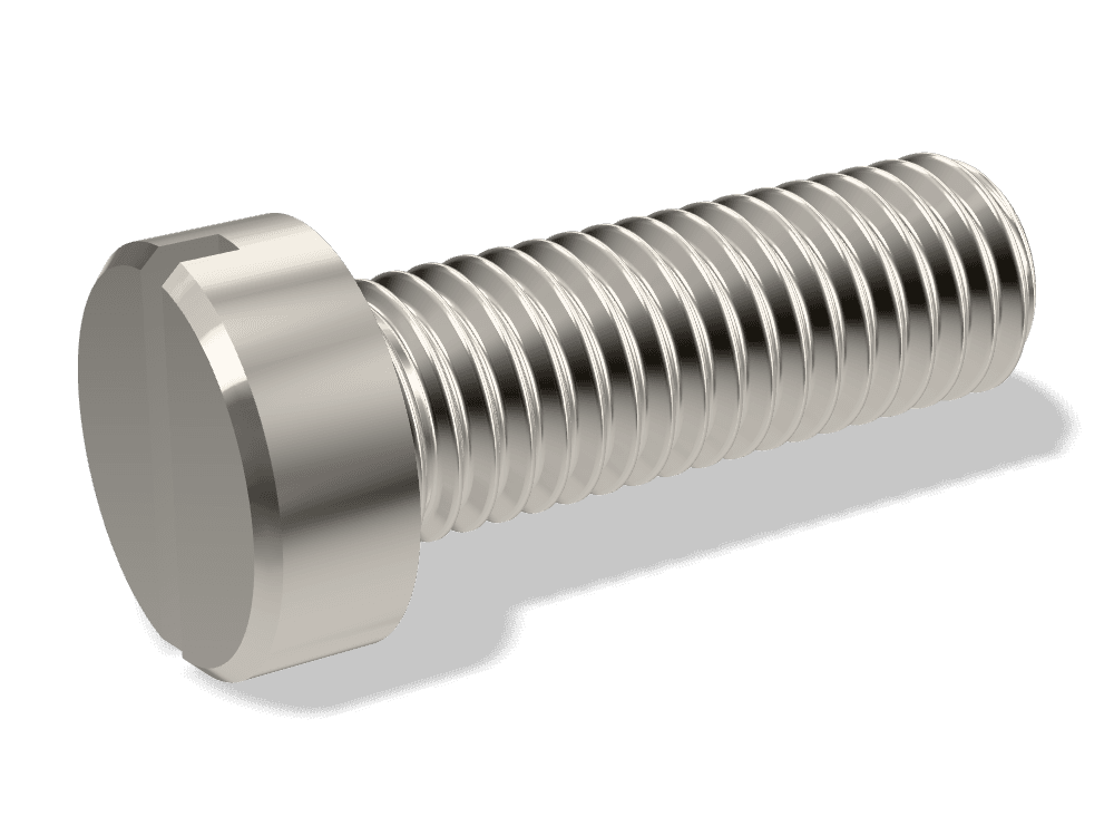 برغي رأس أسطواني بشق DIN 84 / ISO 1207 – Brass، Nickel plated