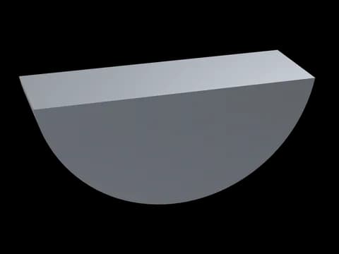 خابور نصف دائري (وودرف) DIN 6888