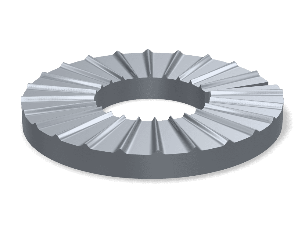 Ribbed Lock Washer WN Ripp – Steel, Plain