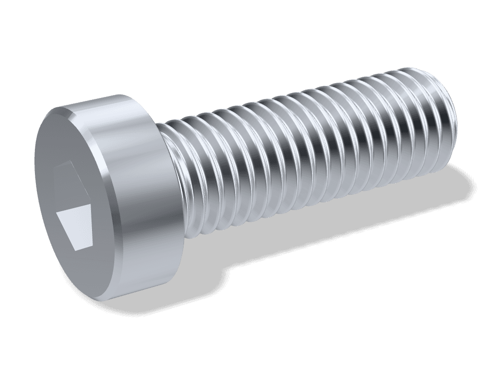 برغي ألن رأس منخفض DIN 7984 – Steel 10.9، Zinc plated