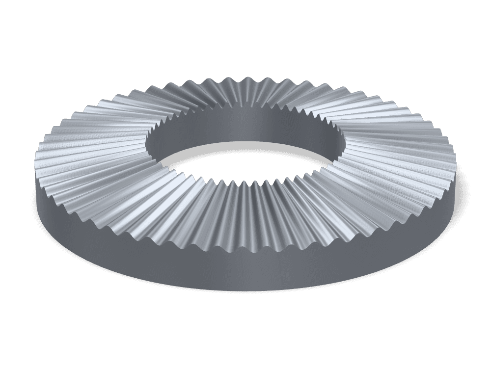 Conical Knurled Spring Washer NFE 25-511 – Steel 430–500 HV, Plain