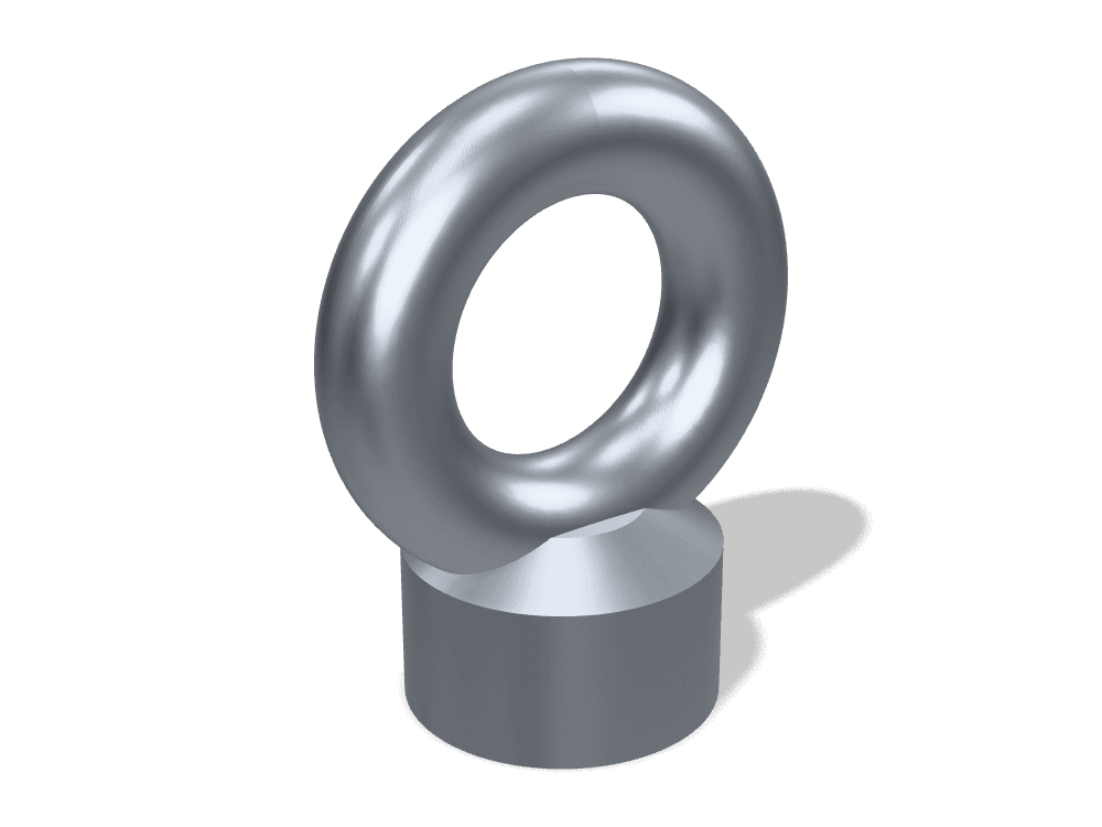 صامولة حلقية للرفع DIN 582 – Steel C15، Plain