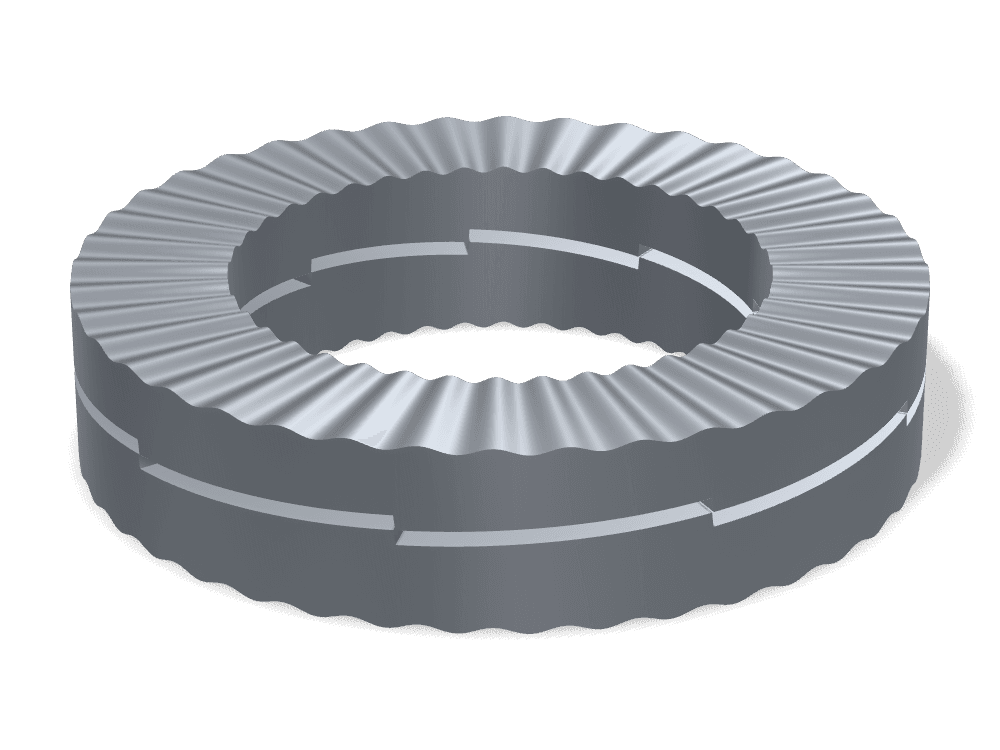 وردة قفل إسفينية مزدوجة DIN 25201 – Steel ≥465 HV، Plain