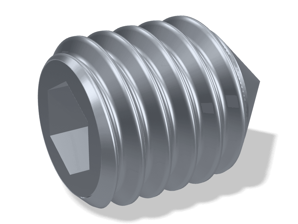 برغي ألن بدون رأس – طرف مخروطي ASME B18.3 – Alloy steel (ASTM A574)، Plain