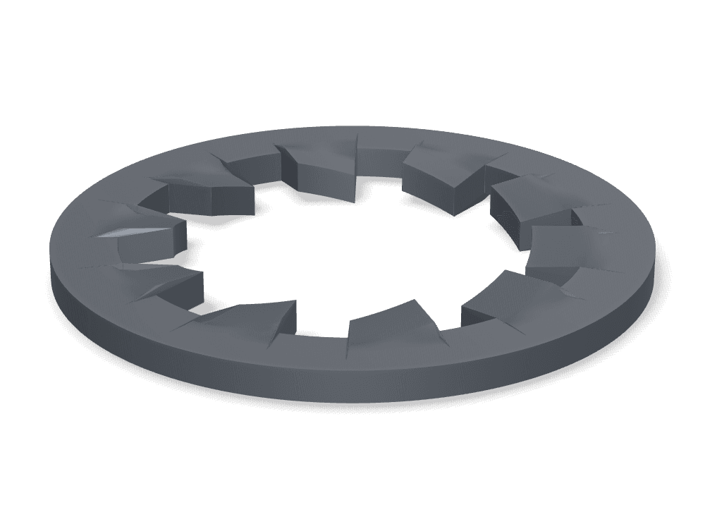 Internal Tooth Lock Washer DIN 6797J – Steel, Phosphated