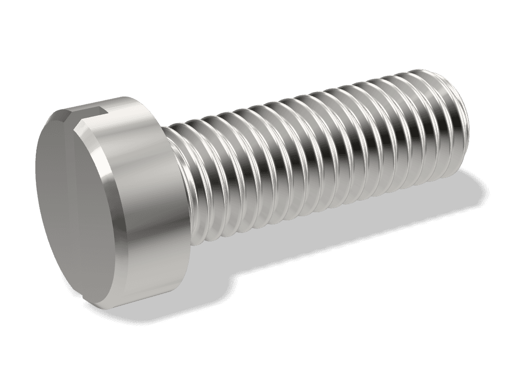 برغي رأس أسطواني بشق DIN 84 / ISO 1207 – Stainless steel A2، Plain