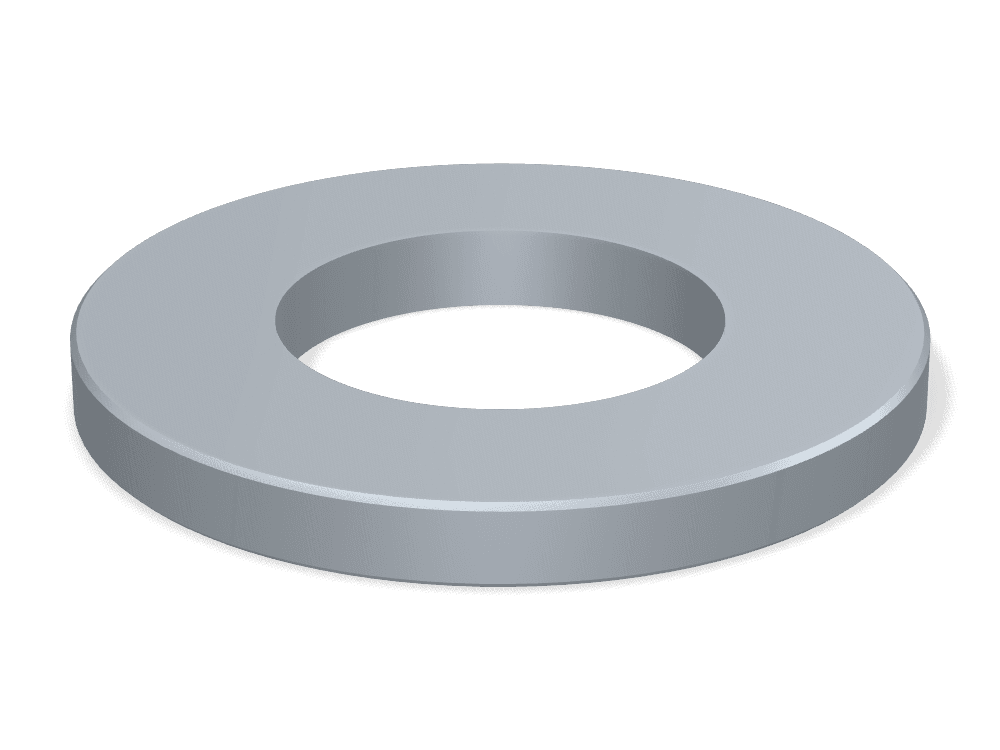 Flat Washer DIN 125A / ISO 7089 – Steel 200 HV, Hot-dip galvanized