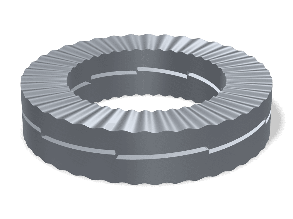 وردة قفل إسفينية مزدوجة DIN 25201 – Steel ≥465 HV، Plain