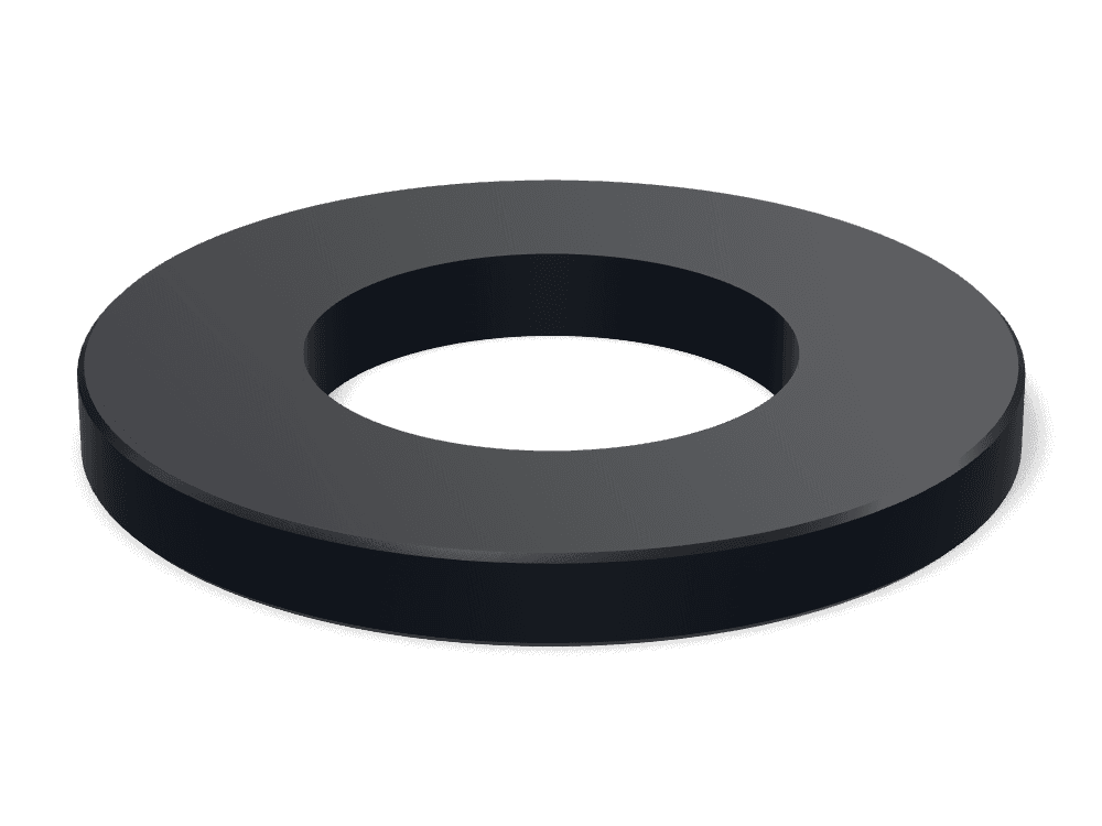 Flat Washer DIN 125A / ISO 7089 – Steel 140 HV, Zinc plated black