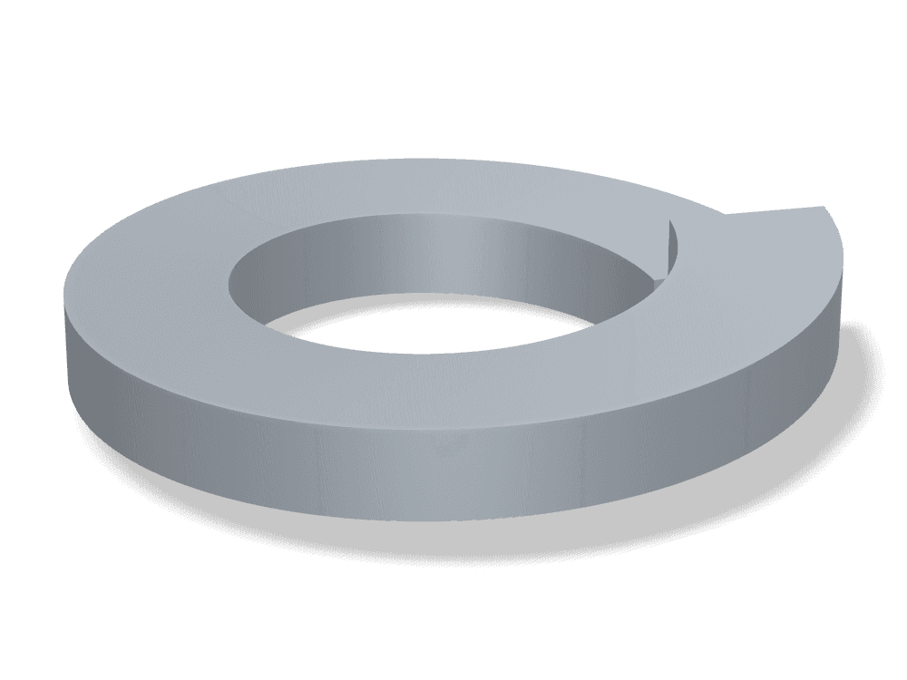 وردة زنبركية (سوستة) – الشكل B DIN 127B – Steel، Hot-dip galvanized