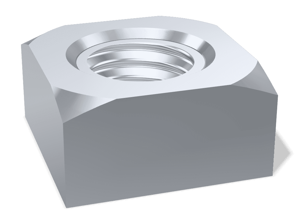 صامولة مربعة DIN 557 – Steel 4 (nut)، Zinc plated