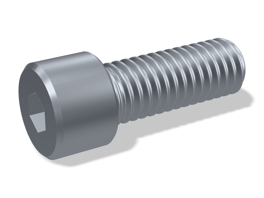 Socket Head Cap Screw ASME B18.3 – Alloy steel (ASTM A574), Nylon locking patch