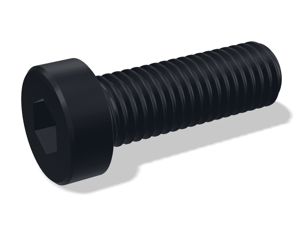 برغي ألن رأس منخفض DIN 7984 – Steel 10.9، Black oxide