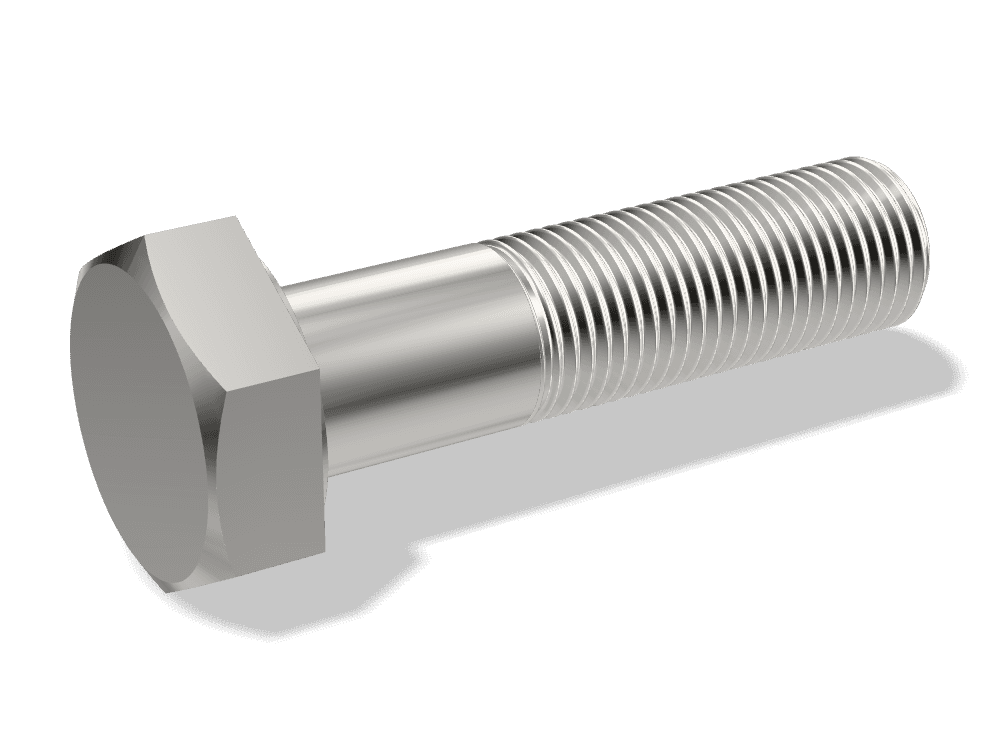 Hex Head Bolt Fine Thread DIN 960 / ISO 8765 – Stainless steel A2-70, Plain