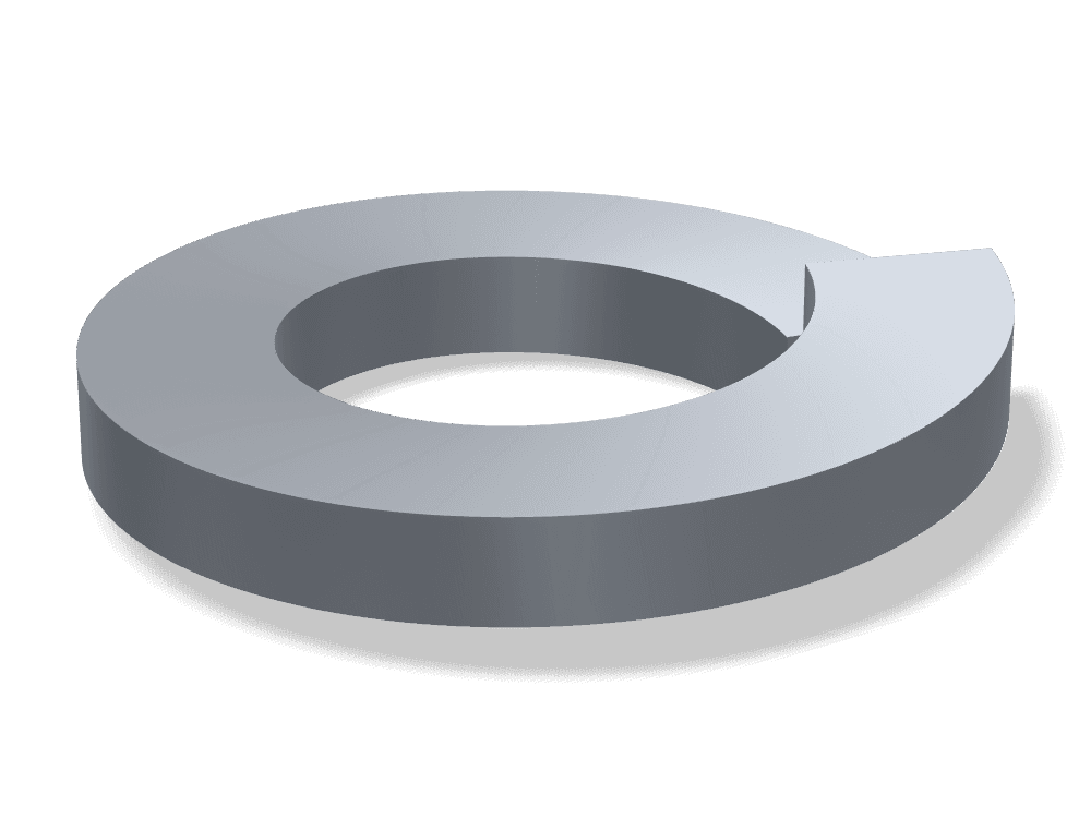 وردة زنبركية (سوستة) – الشكل B DIN 127B – Steel، Plain
