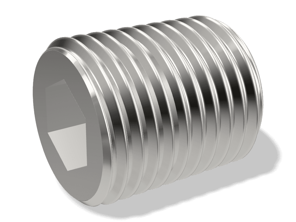 سدادة أنابيب ألن مخروطية DIN 906 – Stainless steel A4، Plain