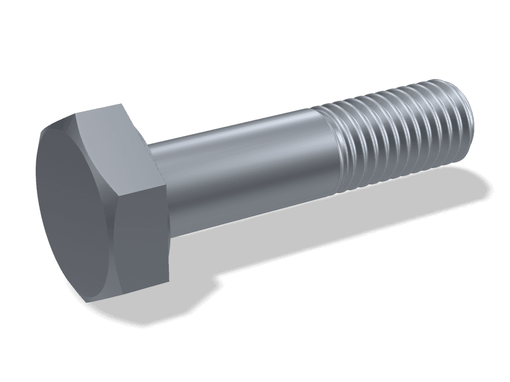 برغي إنشائي سداسي HV DIN 6914 / EN 14399-4 – Steel 10.9 HV، Plain